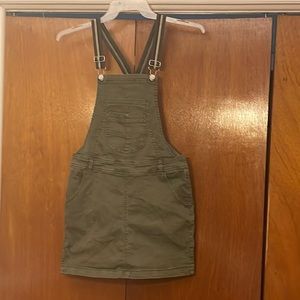 Ashley Mason Large army green overall skirt Stretchy